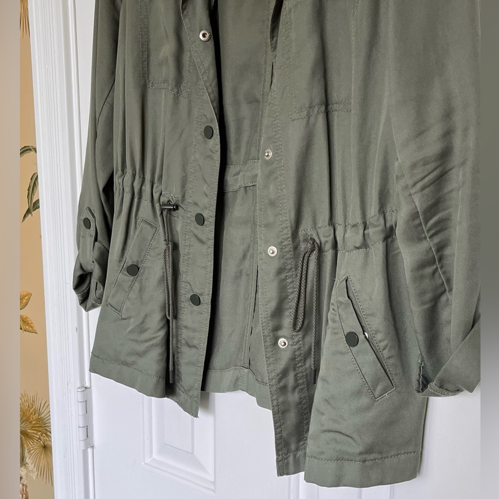 LOFT Green Utility Jacket - Picture 3 of 5